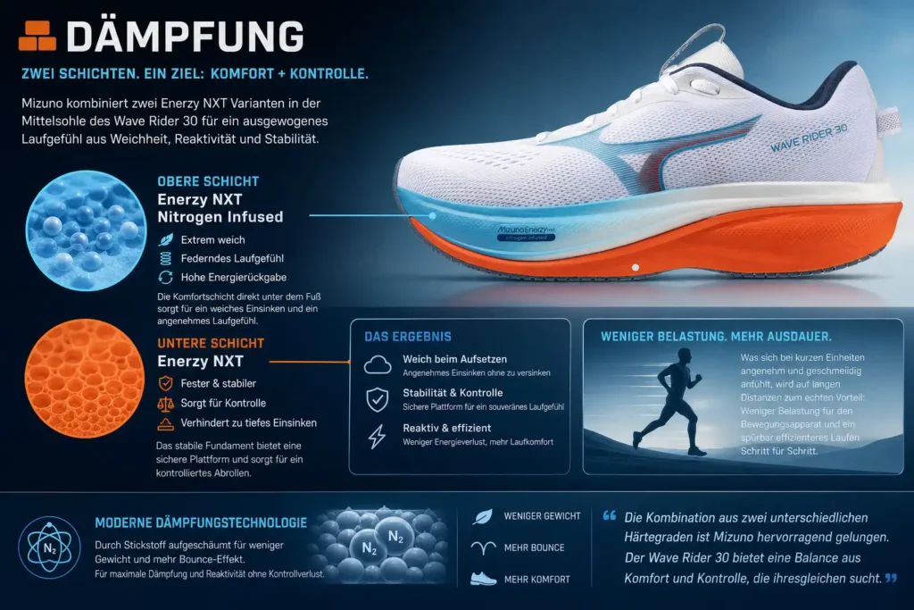 Mizuno Wave Rider 30 Dämpfung Mizuno Wave Rider 30 Dämpfung